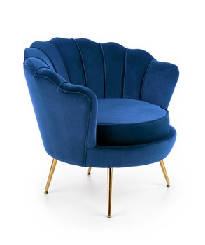 Кресло для отдыха AMORINITO темно-синий/золотой Halmar Польша