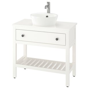 ИКЕА Открытый шкаф с выдвижными ящиками HEMNES ХЕМНЭС / KATTEVIK КАТТЕВИК, 795.467.57 фото - artos.in.ua