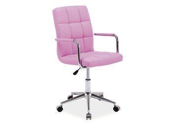 Крісло офісне з підлокітниками Q-22 SIGNAL рожевий Польща