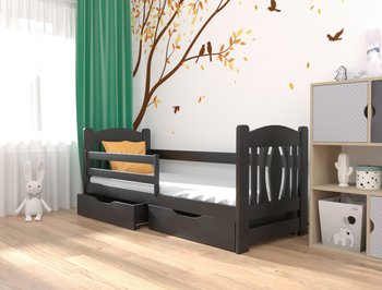 Деревянная кровать для подростка ОСКАР LUNA - венге