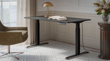 Стіл з регулюванням висоти CAMA MOON LONG 150 антрацит фото - artos.in.ua
