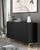 Комод для прихожей WAVE 150 черный с золотыми ножками BIM FURNITURE фото - artos.in.ua