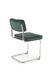 Металевий стілець K510 оксамитова тканина зелений Halmar Польща