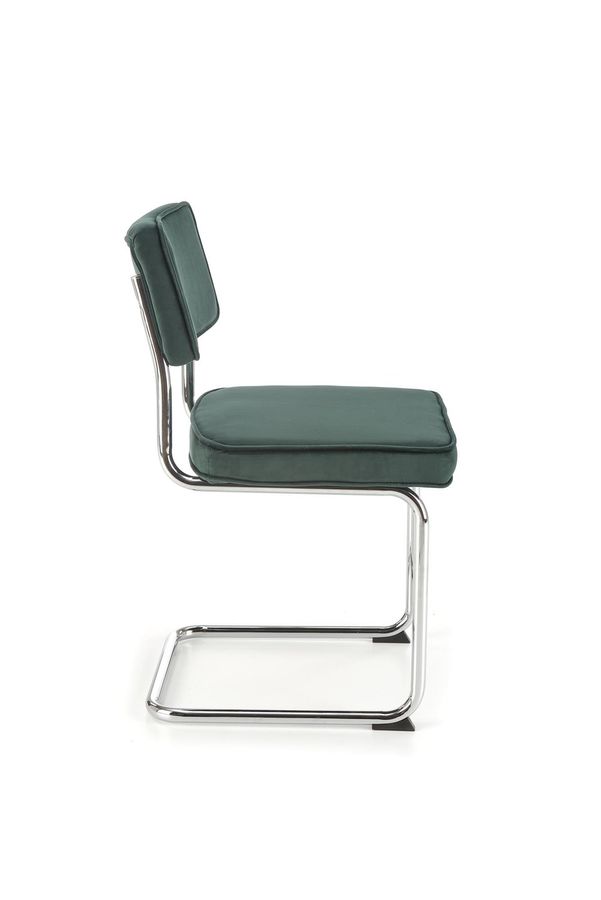 Металлический стул K510 бархатная ткань зеленый Halmar Польша