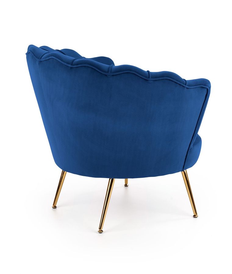 Крісло для відпочинку AMORINITO темно-синій/золотий Halmar Польща