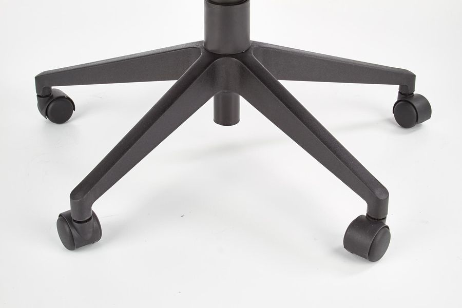 Крісло офісне Arezzo механізм Tilt, метал чорний / тканина сірий, екошкіра темно-сірий Halmar Польща