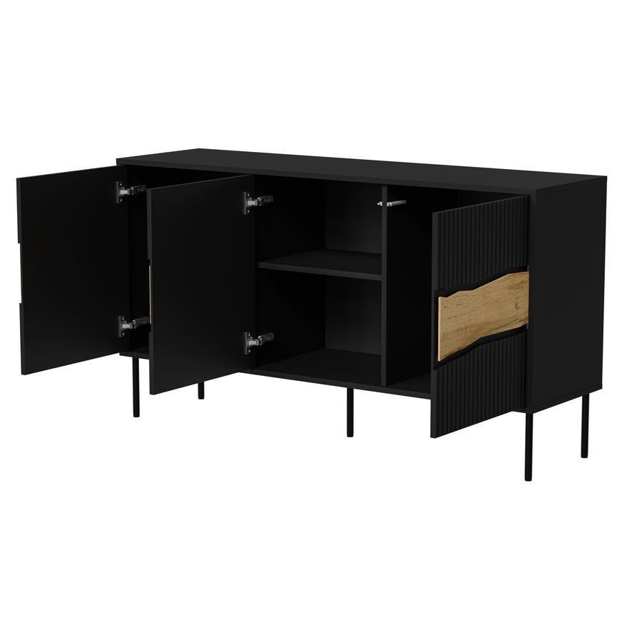 Комод CAMA INSERTO 144 черный фото - artos.in.ua