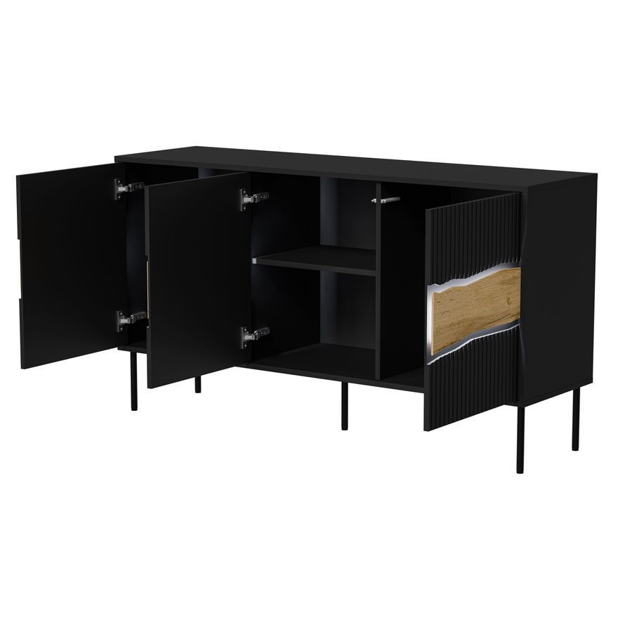 Комод CAMA INSERTO 144 черный фото - artos.in.ua