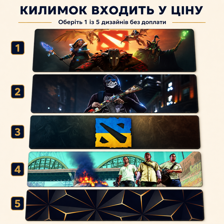Стол с электрической регулировкой высоты ARTOS DESIGN Axis 136&times;66 см с игровым ковриком &mdash; Белый фото - artos.in.ua