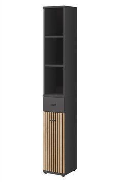 Пенал для прихожей ASM MARCO Тип B+C ANASL MC TYP B+C, 30 см, антрацит / Artisan фото - artos.in.ua