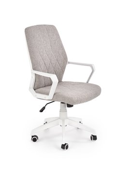 Кресло офисное Spin 2 механизм Tilt, пластик белый/ткань светло-серый, полипропилен белый Halmar Польша