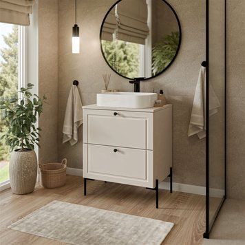 Тумба під умивальник CAMA AMBER UM 60 S2 кашемір