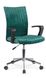 Кресло офисное Doral механизм Пиастра, металл хром/бархатная ткань зеленый Halmar Польша