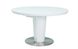 Обідній стіл круглий Orbit SIGNAL 120х120 Білий на одній опорі мармуровий ефект Польща