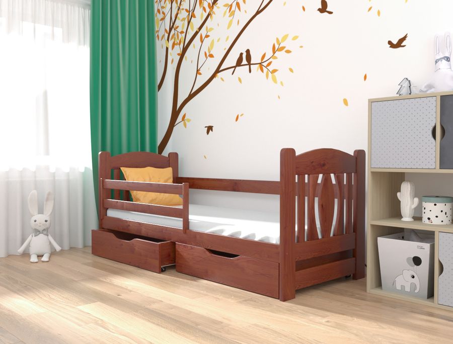 Деревянная кровать для подростка ОСКАР LUNA - вильха