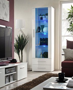 Витрина ASM Neo I 23 WWH N1, белый матовый, белый глянцевый фото - artos.in.ua