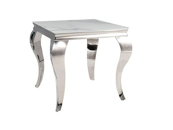 Журнальний стіл PRINCE B Ceramic Signal - білий мармур калакатта/хром Польща