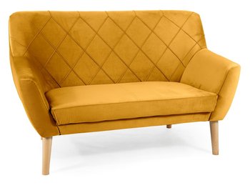 2-місний диван з оксамитовою оббивкою KIER 2 Signal - бук/каррі Bluvel 68 Польща