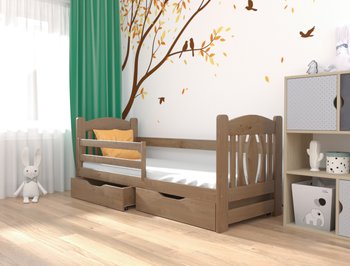 Деревянная кровать для подростка ОСКАР LUNA - орех светлый