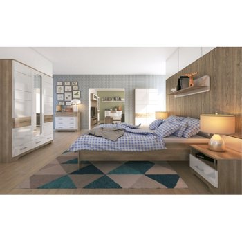 Меблі в спальню фото Комплект меблів у спальню Mebelbos Mulatto варіант 1 - artos.in.ua