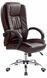 Крісло для кабінету Relax механізм Tilt, хромований метал / екошкіра коричневий Halmar Польща