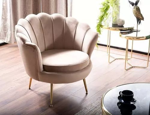М'яке крісло Camellia 1 Signal 81&times;76&times;77, бежевий, велюр фото - artos.in.ua
