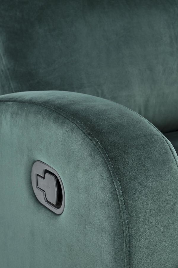 Крісло розкладне для відпочинку WONDER з функцією колиски темно-зелений Halmar Польща