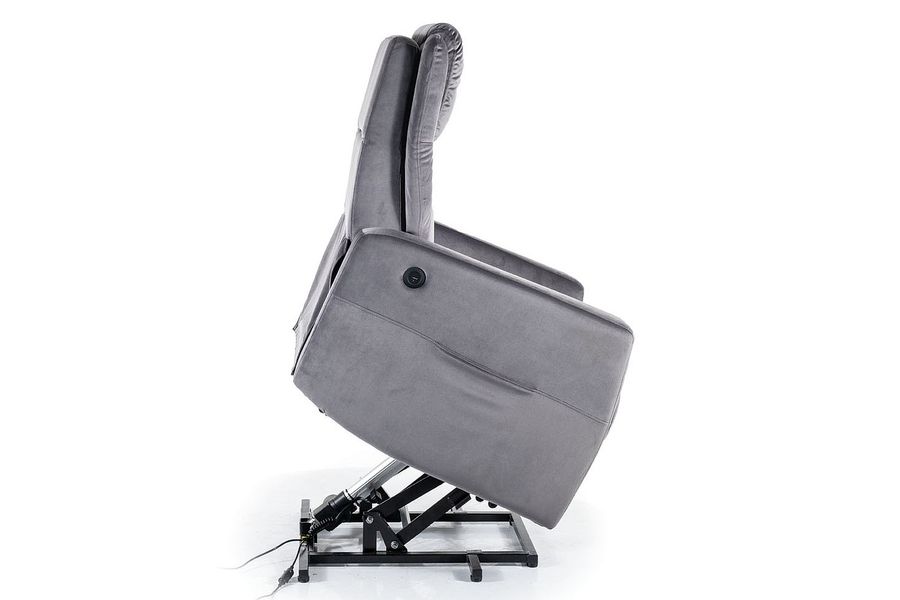 Крісло з оксамитовою оббивкою з спинкою ADONIS Signal - темно-бежевий Bluvel 40 Польща