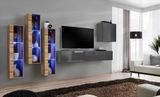 Комплект мебели в гостиную ASM Switch XIII WTG SW 13, дуб Wotan, графит фото - artos.in.ua