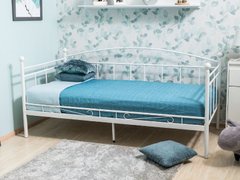 Металеві ліжка фото Металеве односпальне ліжко на ніжках ANKARA SIGNAL 90х200 біла Польща - artos.in.ua