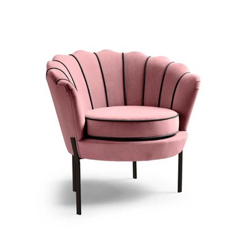 Кресло для отдыха ANGELO розовый/черный Halmar Польша