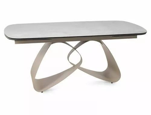 Обеденный стол Valentino Ceramic Signal 180&times;98&times;75, бежевый, закаленное стекло + керамика фото - artos.in.ua