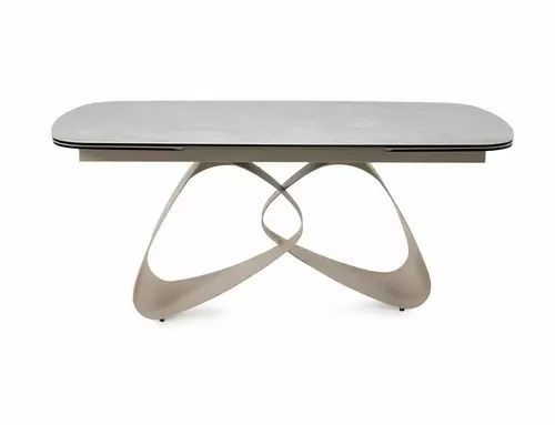 Обеденный стол Valentino Ceramic Signal 180&times;98&times;75, бежевый, закаленное стекло + керамика фото - artos.in.ua