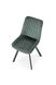 Металлический стул K520 бархатная ткань зеленый Halmar Польша
