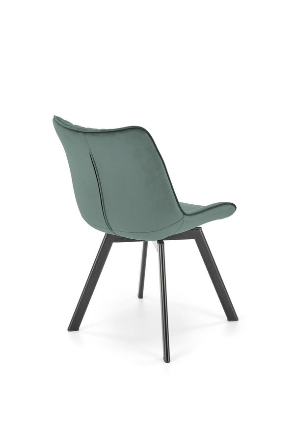 Металевий стілець K520 оксамитова тканина зелений Halmar Польща
