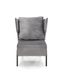 Крісло для відпочинку VICTUS темно-сірий/чорний Halmar Польща