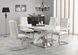 Стол обеденный раскладной в гостиную, кухню Sandor-2 160(220)x90 стекло/МДФ, сталь белый Halmar Польша