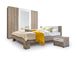 Комплект мебели в спальню BRW Martina L21-MARTINA_S/160-DSA/BI, дуб Сан Ремо/белый, из Польши