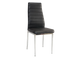 Чорний стілець на кухню H-261 SIGNAL еко шкіра на металевих ніжках Польща