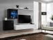 Комплект мебели в гостиную ASM Switch XV 26 ZW SW 15 Черный матовый/Белый глянцевый из Польши