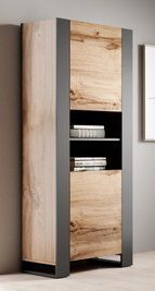 Вітрина Cama Wood Дуб вотан/Антрацит фото - artos.in.ua