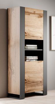 Вітрина CAMA WOOD Дуб вотан/Антрацит фото - artos.in.ua