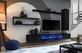 Комплект мебели в гостиную ASM Switch Met IV 27 ZZ SWM 4 Черный из Польши