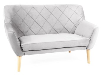 2-місний диван з оксамитовою оббивкою KIER 2 Signal - бук/світло-сірий Bluvel 03 Польща
