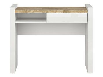 Туалетный столик BRW Alameda S420-TOL1S-BIP/DWM/BIP, белый глянцевый, дуб вестминстер фото - artos.in.ua