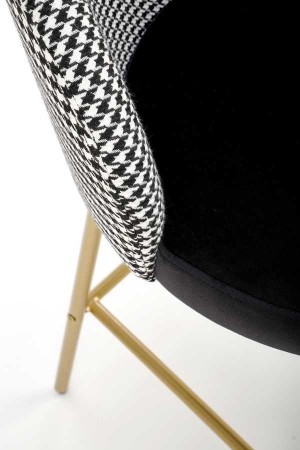 Барне крісло H113 чорний порошкова фарбована сталь Halmar Польща