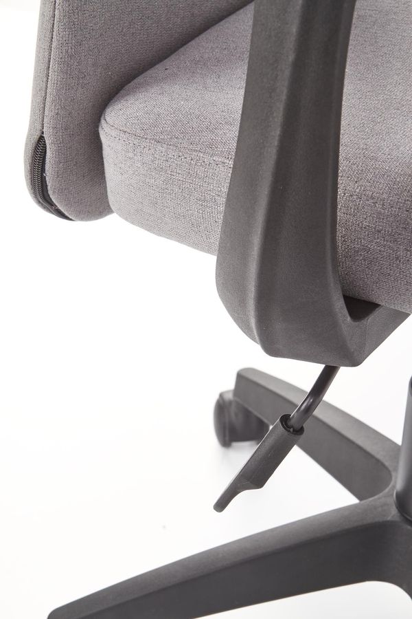Крісло комп'ютерне Nody механізм Tilt, пластик чорний / тканина сірий Halmar Польща