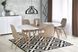 Стол обеденный раскладной в гостиную, кухню Edward 120(200)x100 ламинированное МДФ белый/сталь дуб сан-ремо Halmar Польша