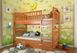 Двухъярусная детская спальная кровать Смайл ARBOR DREV Ольха