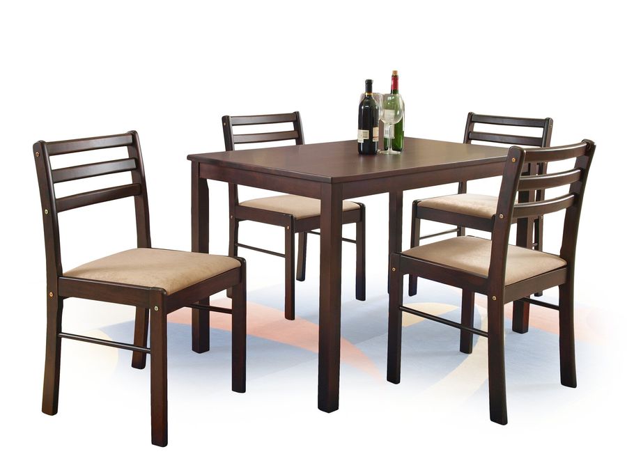 Стол с креслами Halmar NEW STARTER коричневого цвета в стиле современный Польша